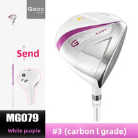 Driver de golf femme – bois n°3, blanc et violet