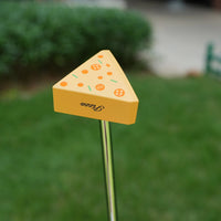 Putter maillet faible couple, tête triangulaire motif pizza, 34 ou 35 pouces