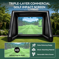 Tente de golf gonflable – écran d'impact commercial à trois couches