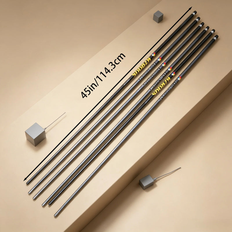 Manche de golf driver graphite fumé – six manches côte à côte avec la cote de 45 pouces (114,3 cm)