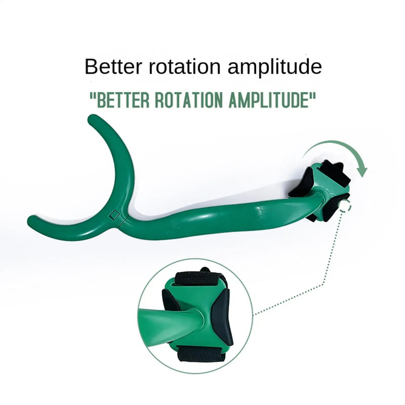 Entraîneur de swing golf – modèle vert et détail de la sangle