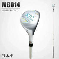 Clubs de golf droitier blanc et argent – hybride 4 avec son manche
