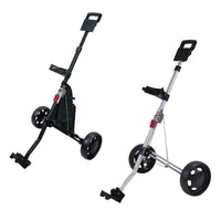 Chariot de golf manuel pliable à 2 roues – deux modèles, noir et argent