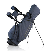 Sac de golf trépied ultra léger – version bleu jean sur fond blanc