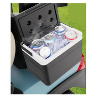 Glacière de 6 L pour voiturette de golf – glacière ouverte avec des canettes et de la vapeur, boisson chaude