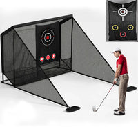 Filet de golf avec cible, cadre acier et 2 filets latéraux, 3,11 m