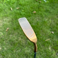 Putter lame bronze PVD – dessus de la tête avec gravure géométrique