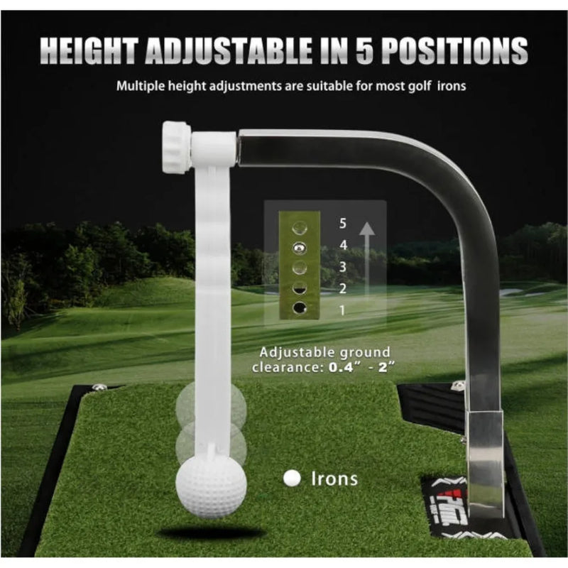 Entraîneur de swing de golf – réglage de la hauteur sur 5 positions