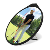 Miroir de swing de golf convexe de 27 cm à angle réglable