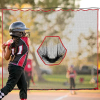 Filet de golf à suspendre – utilisation pour d'autres sports, ici le baseball