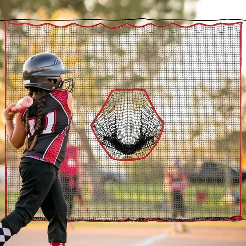Filet de golf à suspendre – utilisation pour d'autres sports, ici le baseball