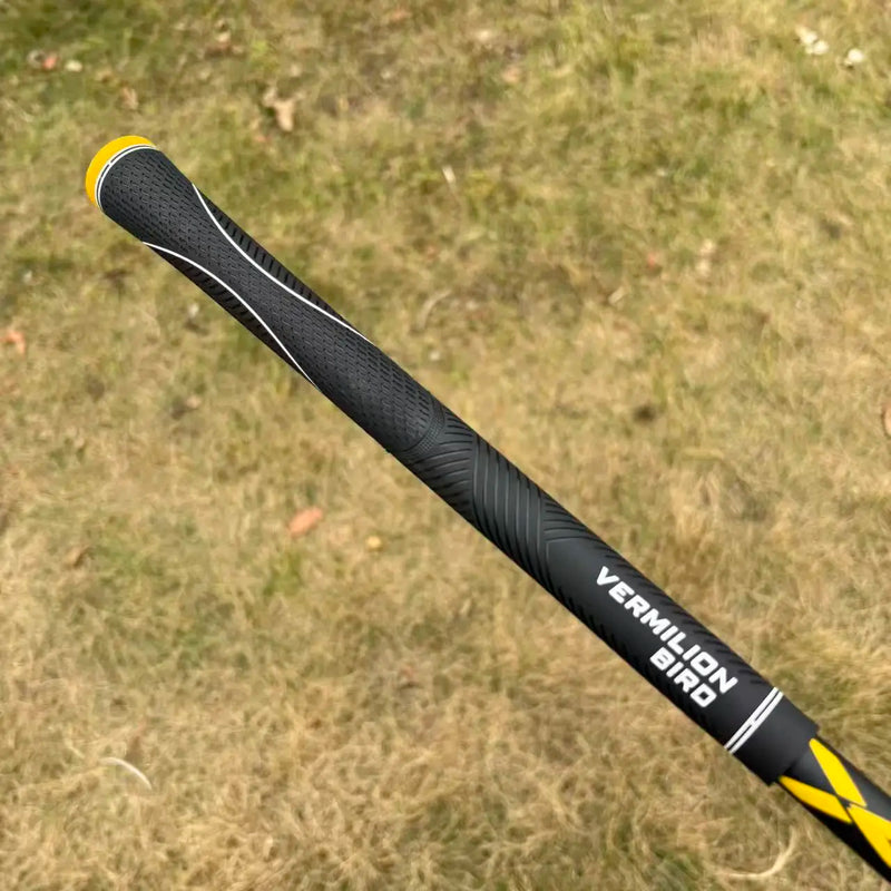 Mini driver de golf titane – grip noir à embout jaune