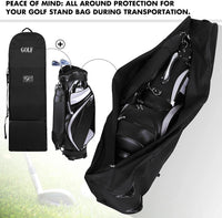 Housse de voyage golf pliable – sac de golf rangé dans la housse ouverte