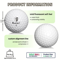 Balles de golf – diamètre de 4,26 cm, poids de 46,95 g et ligne d'alignement