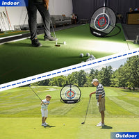 Filet de chipping golf rond – utilisation en intérieur et en extérieur