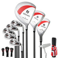 Set de golf complet femme – driver, bois, hybride, fers, putter, couvre-clubs et sac