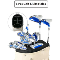 Sac de golf à roulettes étanche – compartiment supérieur à 6 voies avec des clubs