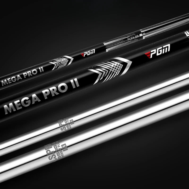 Fer de golf à l'unité argent – manches graphite et acier avec marquage du flex