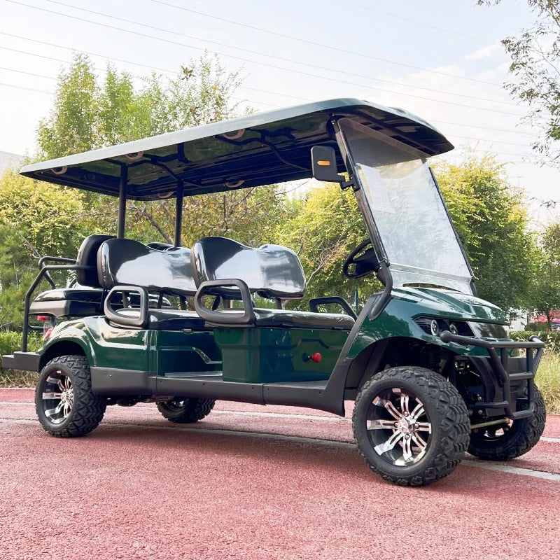 Voiturette de golf tout-terrain 4 places – version 6 places, trois rangées de sièges