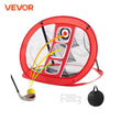 Filet de chipping golf pop-up rouge à 3 cibles, 85 x 73 cm, avec sac