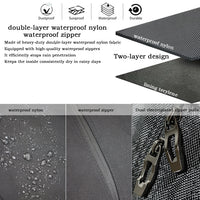Housse de pluie sac de golf – nylon étanche à double couche, fermeture éclair étanche et tirettes métalliques