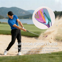 Wedge de golf iridescent – golfeur en sortie de bunker