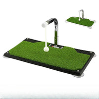 Entraîneur de swing golf rotatif 360° – version noire vue de trois quarts