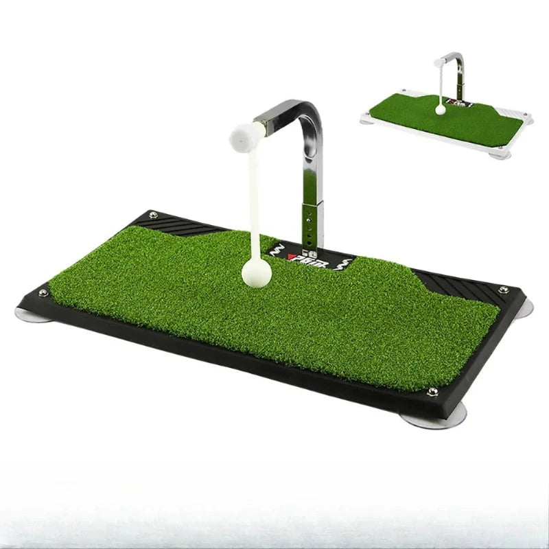 Entraîneur de swing golf rotatif 360° – version noire vue de trois quarts