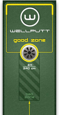 Tapis de putting de 3 m – détail du trou et de la zone cible