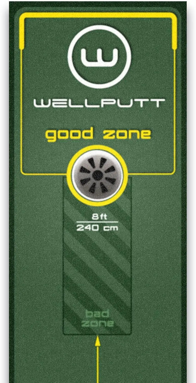 Tapis de putting de 3 m – détail du trou et de la zone cible