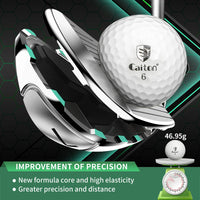 Balles de golf – balle posée sur une tête de club, poids de 46,95 g