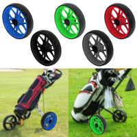 Roue de rechange pour chariot de golf – les cinq coloris et des roues montées sur des chariots