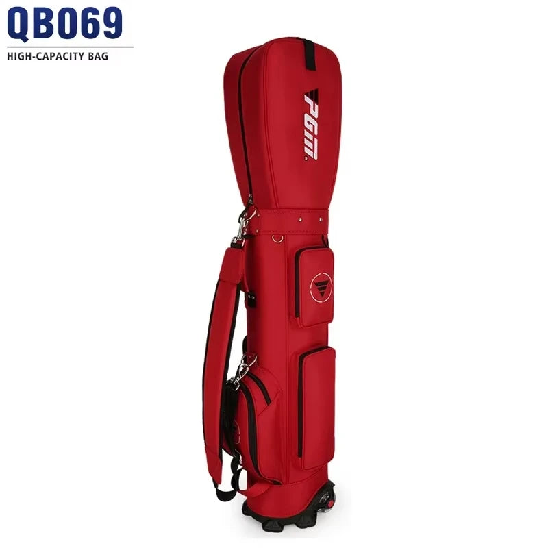 Sac de voyage golf à roulettes – coloris rouge