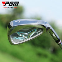Fer 7 golf junior – tête verte à cavité arrière sur fond de parcours