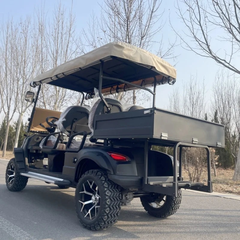 Voiturette de golf électrique utilitaire 2, 4 ou 6 places avec benne arrière