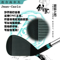 Wedge de golf forgé noir – face fraisée CNC aux rainures profondes