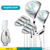Set de golf complet femme – 9 clubs à manche graphite avec sac