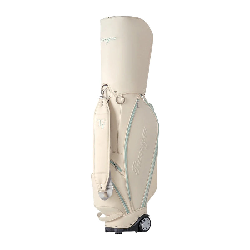 Sac de golf à roulettes étanche – coloris beige