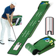 Tapis de putting retour de balle, miroir d'alignement, 3 cibles