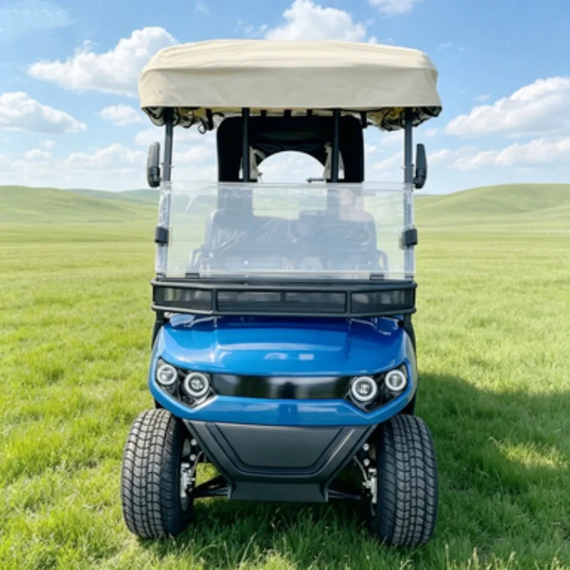 Voiturette de golf électrique 2, 4 ou 6 places avec panier avant et seaux à sable