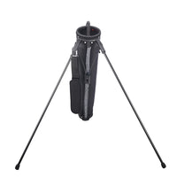 Sac de golf pencil avec trépied – vue arrière du sac sur ses pieds