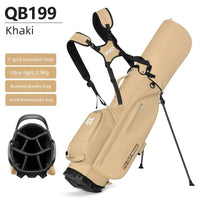 Sac de golf trépied femme – coloris beige avec le haut à 7 compartiments en détail