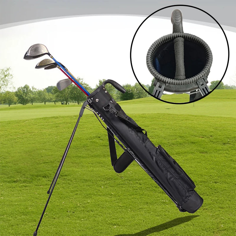 Sac de golf pencil avec trépied 126 cm, 5 à 7 clubs, nylon imperméable