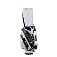 Sac de golf chariot à capot – modèle blanc et noir à panneau brillant