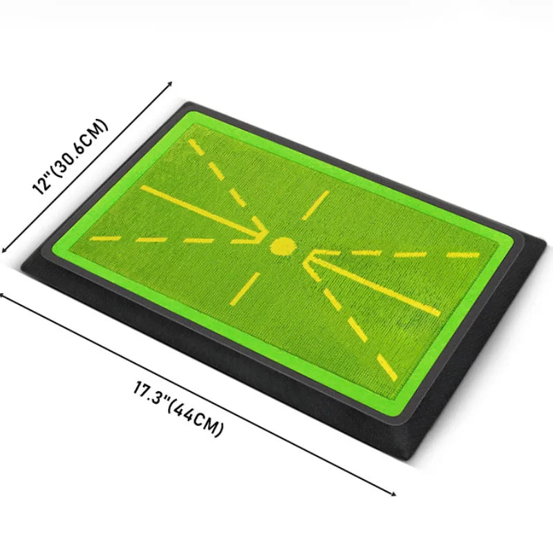 Tapis de frappe golf à paillettes 44 x 30,6 cm – vue du grand modèle avec ses cotes