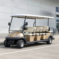 Voiturette de golf électrique 6 places à trois rangées de banquettes