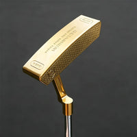 Putter lame doré forgé fraisé CNC, manche acier, 32 à 35 pouces