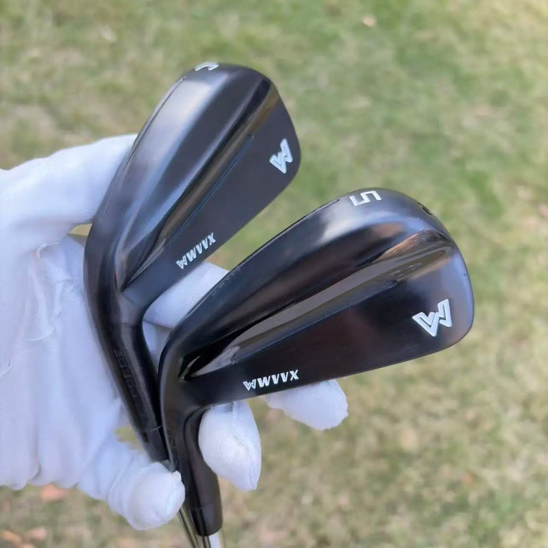 Série de fers de golf forgés noirs – vue 3