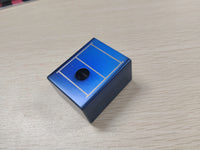 Tête de putter inoxydable forgée – dessus de la tête bleue avec l'orifice de fixation du manche