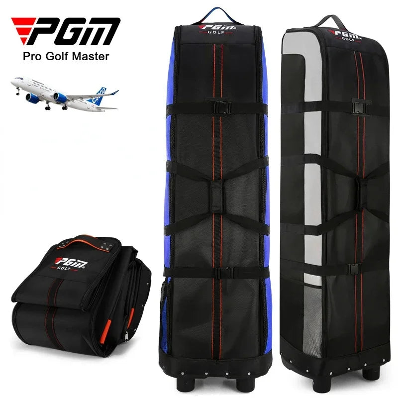Housse de voyage golf pliable à roulettes, standard ou rembourrée
